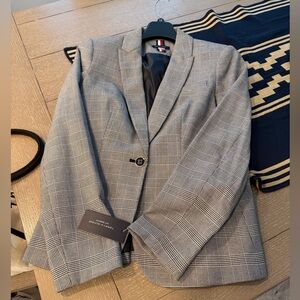 Tommy Hilfiger Classic Gray Check Blazer